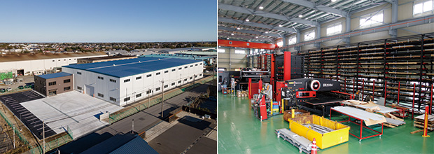 画像：新工場稼働 ― グループシナジーで薄板から極厚まで同一拠点で対応