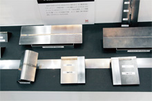 ファイバー溶接機(出力6kW)を活用して、板厚9o・SS400の貫通溶接など厚板溶接をPR( (株)難波製作所)
