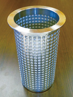 同社で製作している「液体ろ過用積層焼結金網フィルター」