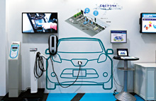 NECは、クラウドサービスと連携したEV・PHV用充電システムを展示/CEATEC JAPAN 2013