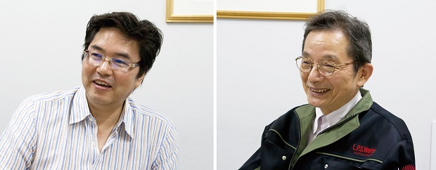 画像：藤田幸二CEO（左）と井ノ原忠彦COO（右）