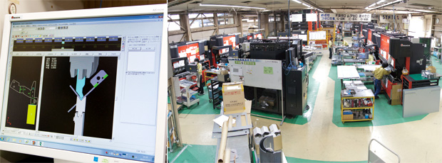 画像：医療機器部品と自社ブランド製品の2本柱