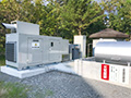画像：BCP対応で自家発電装置を設置