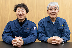 画像：冷間鍛造技術と3次元CADによる超高精度な順送プレス加工が強み