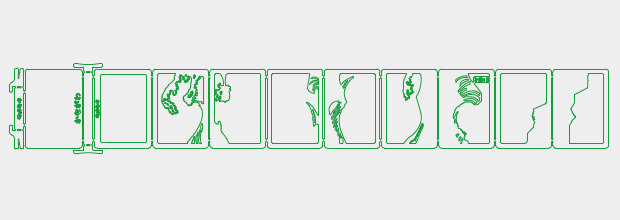 画像：葛飾北斎の名画を10層のレイヤーに分け積層することで、立体的に表現
