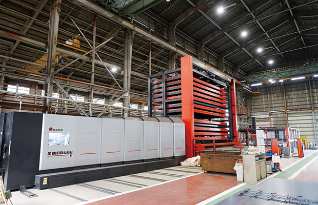 画像：想定以上の省エネ効果を発揮する鉄骨・鋼材加工向けファイバーレーザマシン