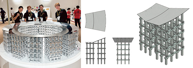 画像：大阪万博のシンボル「大屋根リング」を再現 ― シカル曲げを生かし、溶接レスで製作